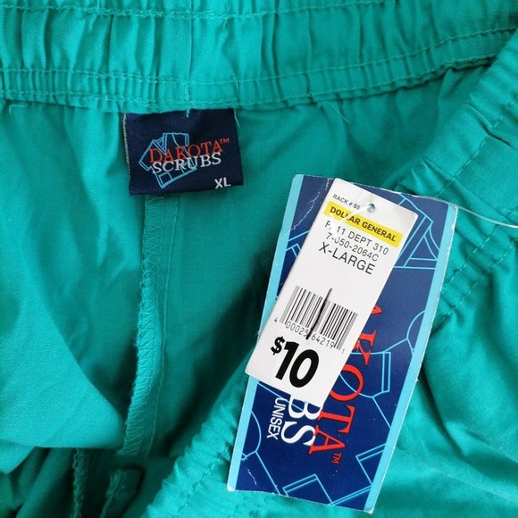 Dakota Womens Green High Rise Elastic Waist Scrub Pants Size XL - Picture 5 of 6